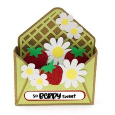 strawberry envelope box card