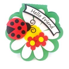 ladybug hello friend card