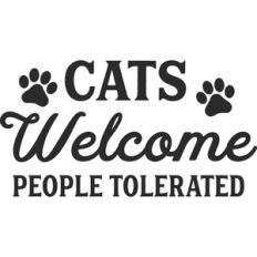 cats welcome people tolerated