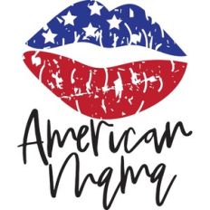 american mama with grunge lips