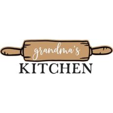 grandma's kitchen with rolling pin