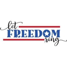 let freedom ring - 4th of july design