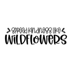 spread kindness like wildflowers