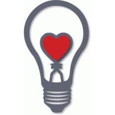 love heart light bulb - lamp