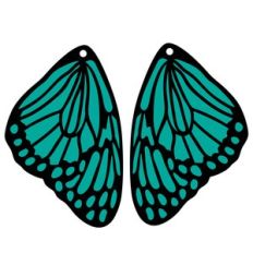 butterfly earrings template
