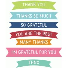 banner words - thank you