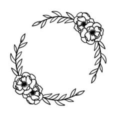 flower wreath circle garland
