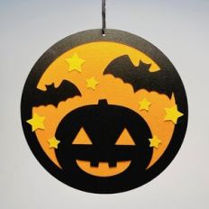 Halloween pumpkin mobile