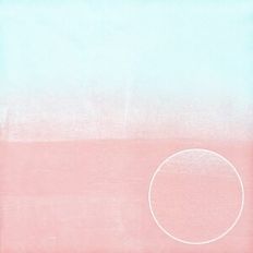 Pale Aqua and Peach Monoprint Pastel Gradient Background Pattern