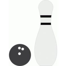 echo park bowling ball &amp; pin