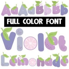 Violet Lemonade Color Font