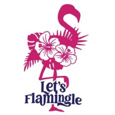 Let's flamingle Flower Flamingo