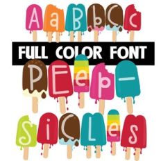Peepsicles Color Font