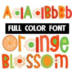 Orange Blossom Color Font