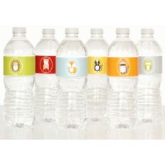 woodland water bottle labels