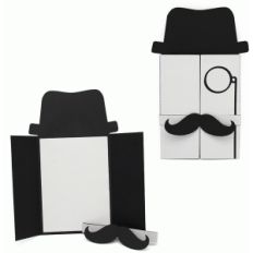 card samantha walker mustache and monocle