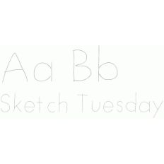 sketch tuesday font