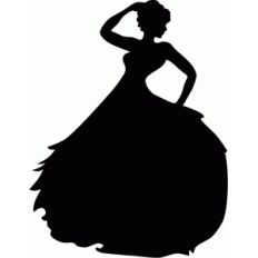 dancing lady silhouette