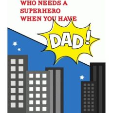 superhero dad card