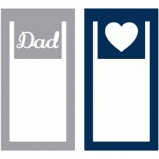 set of 2 dad paperclips
