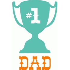 #1 dad trophy