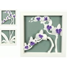 3d orchid shadow box