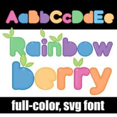 Rainbowberry Color Font