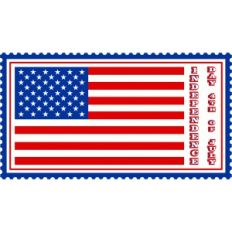 stamp flag usa