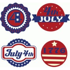 4th of july labels