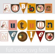 Autumn Medley Color Font