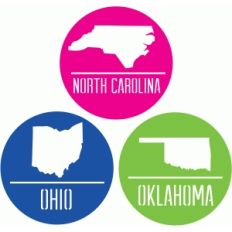 state badges - nc oh ok