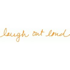 'laugh out loud' handwritten phrase