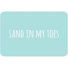 sand in my toes 4 x 6 journaling card