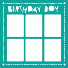 birthday boy photo frame