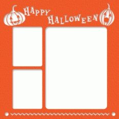 halloween pumpkin frame