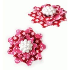 lacy fabric flower