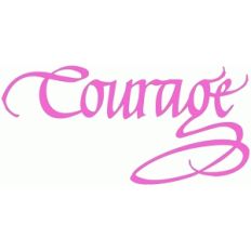 courage - calligraphy
