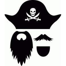 pirate photobooth props