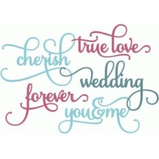 perfect flourish words - wedding & love