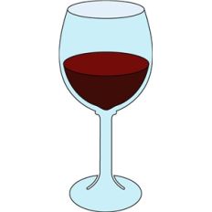 red wine glass