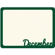 december journaling card