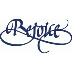 rejoice - calligraphy