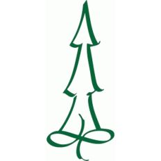 christmas tree - calligraphic