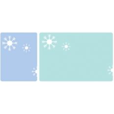 set of 2 snowflake journaling cards