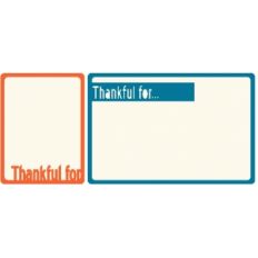 set of 2 thankful journaling cards