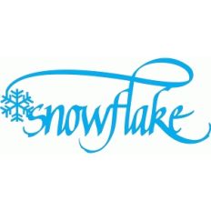 snowflake word - calligraphy