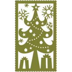 christmas tree holiday rectangle