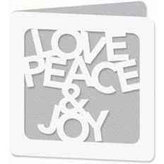 love, peace and joy card