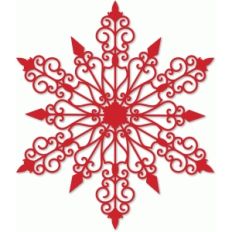 snowflake large overlay or doily