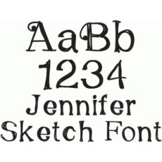 jennifer sketch font